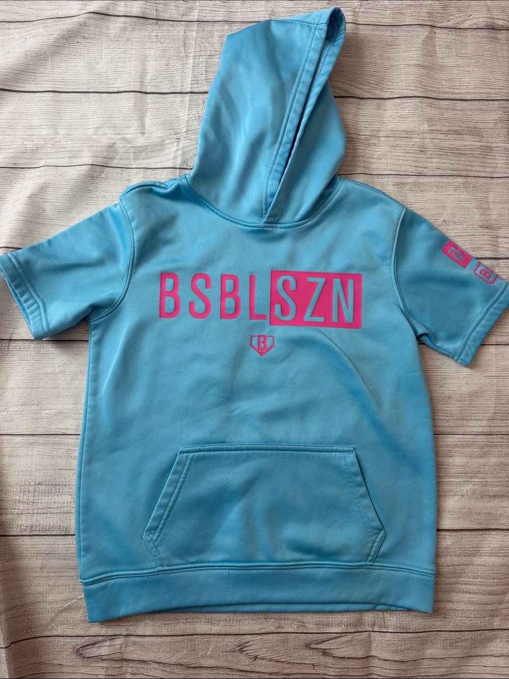 Baseball Lifestyle Short Sleeve Hoodie - YM